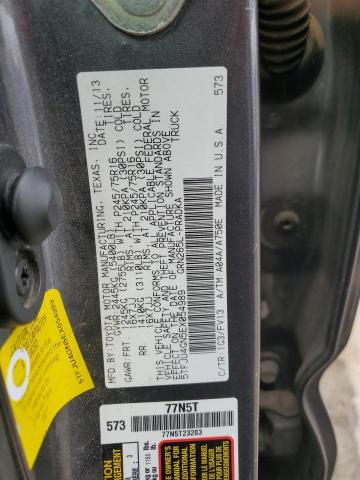 5TFJU4GN5EX054989 - 2014 TOYOTA TACOMA DOUBLE CAB PRERUNNER SILVER photo 12