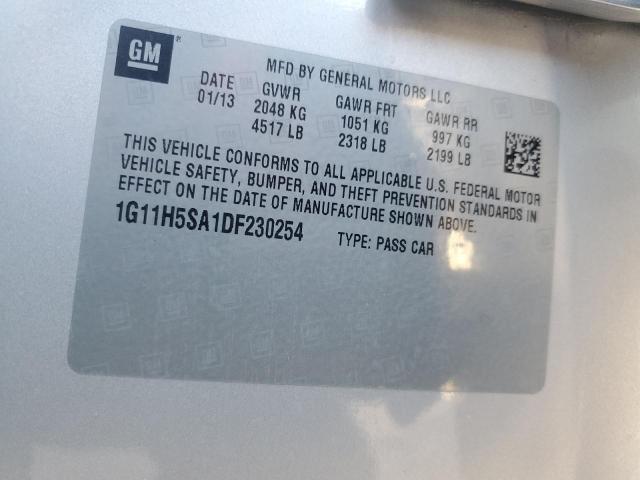 1G11H5SA1DF230254 - 2013 CHEVROLET MALIBU LTZ SILVER photo 13