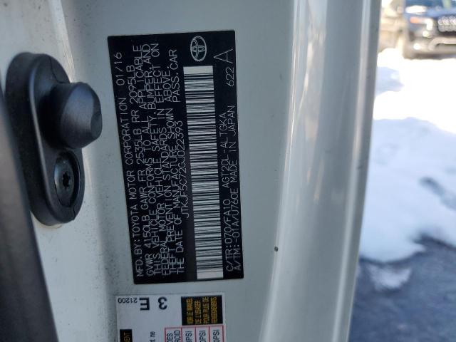 JTKJF5C72GJ022393 - 2016 TOYOTA SCION TC თეთრი ფოტო 12