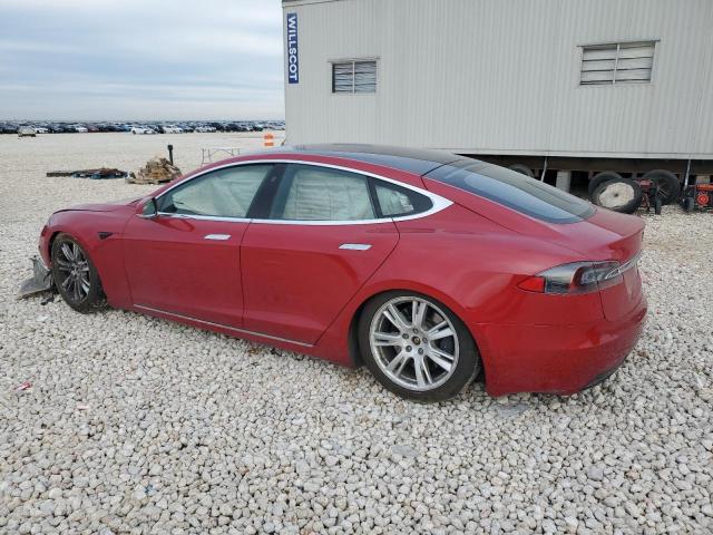 5YJSA1E28LF414042 - 2020 TESLA MODEL S RED photo 2