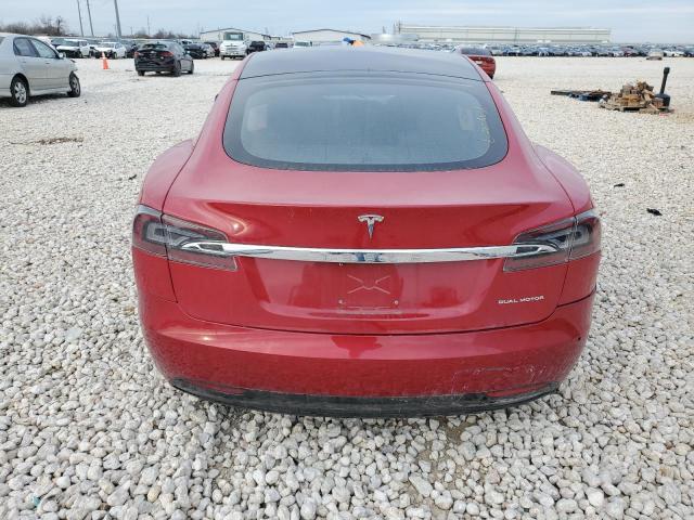 5YJSA1E28LF414042 - 2020 TESLA MODEL S RED photo 6