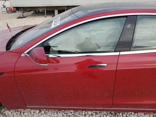 5YJSA1E28LF414042 - 2020 TESLA MODEL S RED photo 7