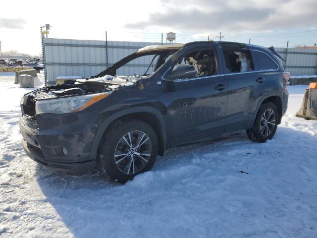 5TDJKRFH0GS262995 - 2016 TOYOTA HIGHLANDER XLE 黑色 照片 1