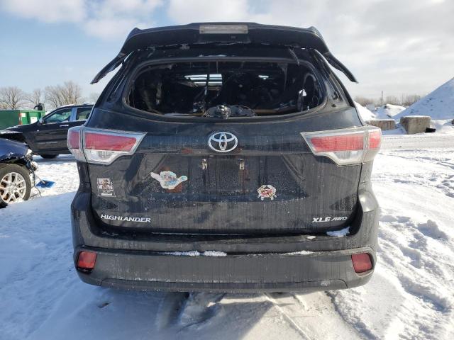 5TDJKRFH0GS262995 - 2016 TOYOTA HIGHLANDER XLE 黑色 照片 6