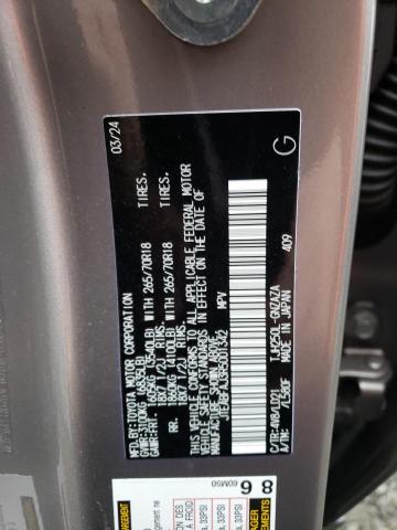 JTEABFAJ3R5001342 - 2024 TOYOTA LAND CRUIS BASE GRAY photo 12