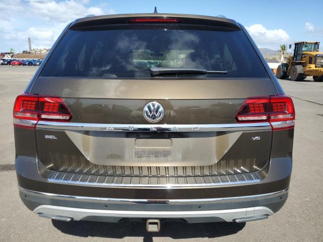 1V2ER2CA8KC554298 - 2019 VOLKSWAGEN ATLAS SEL BROWN photo 6