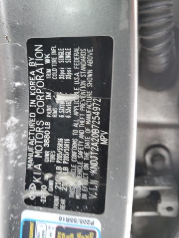 KNDJT2A20B7254972 - 2011 KIA SOUL + GRAY photo 12