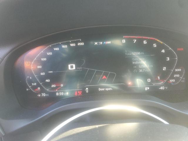 5YMTS0C08M9F26343 - 2021 BMW X3 M COMPETITION SILVER photo 9