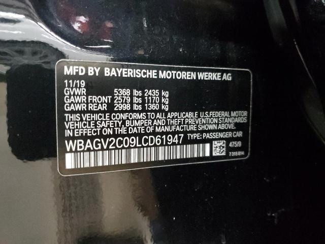 WBAGV2C09LCD61947 - 2020 BMW 840I BLACK photo 12