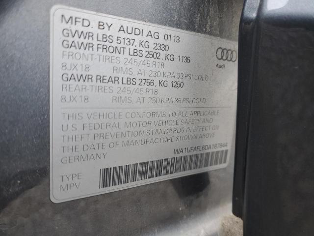 WA1UFAFL6DA187844 - 2013 AUDI A4 ALLROAD PREMIUM PLUS GRAY photo 13