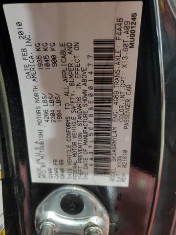 4A37L5EF6BE001477 - 2011 MITSUBISHI ECLIPSE SPYDER GS 黑色 照片 12