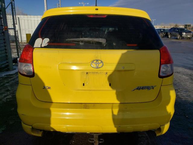 2T1KR38E94C245519 - 2004 TOYOTA COROLLA MA XR YELLOW photo 6