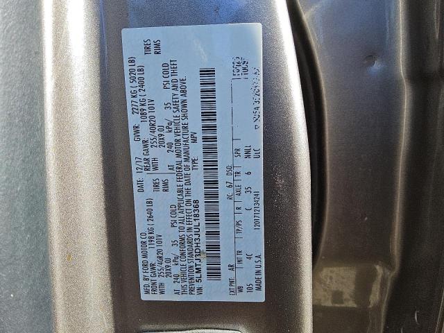 5LMTJ3DH3JUL18368 - 2018 LINCOLN MKC RESERVE ვერცხლისფერი ფოტო 12