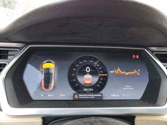 5YJSA1H14EFP35355 - 2014 TESLA MODEL S RED photo 9