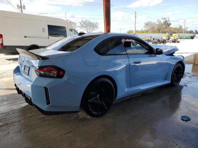 3MF13DM04R8E42079 - 2024 BMW M2 BLUE photo 3