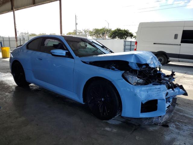 3MF13DM04R8E42079 - 2024 BMW M2 BLUE photo 4