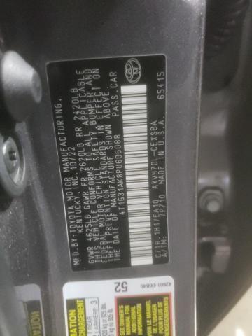 4T1G31AK8PU606088 - 2023 TOYOTA CAMRY SE NIGHT SHADE GRAY photo 12
