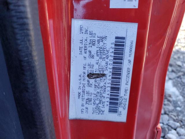 4A3AX35G4WE002625 - 1998 MITSUBISHI ECLIPSE SPYDER GS 红色 照片 12