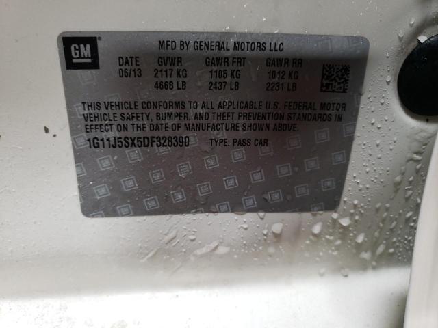 1G11J5SX5DF328390 - 2013 CHEVROLET MALIBU LTZ 白色 照片 13