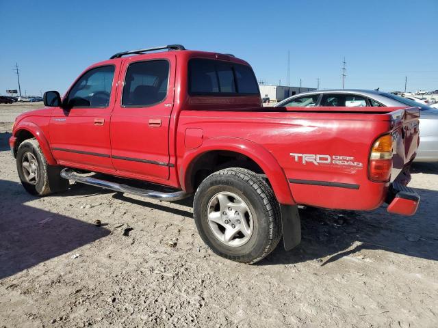 5TEGN92N22Z137912 - 2002 TOYOTA TACOMA DOUBLE CAB PRERUNNER RED photo 2