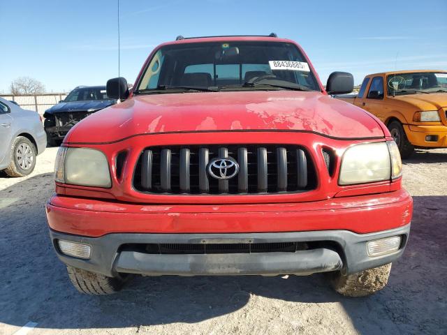5TEGN92N22Z137912 - 2002 TOYOTA TACOMA DOUBLE CAB PRERUNNER RED photo 5