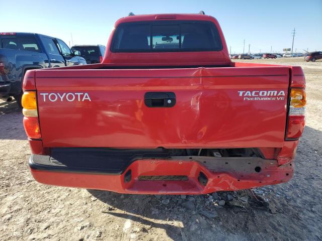 5TEGN92N22Z137912 - 2002 TOYOTA TACOMA DOUBLE CAB PRERUNNER RED photo 6