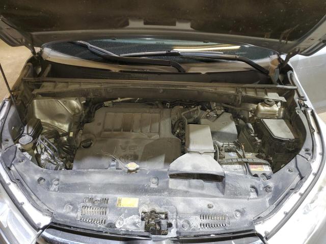 5TDJKRFH7ES043965 - 2014 TOYOTA HIGHLANDER XLE SILVER photo 12