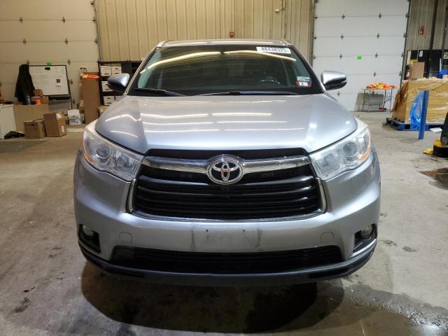 5TDJKRFH7ES043965 - 2014 TOYOTA HIGHLANDER XLE SILVER photo 5