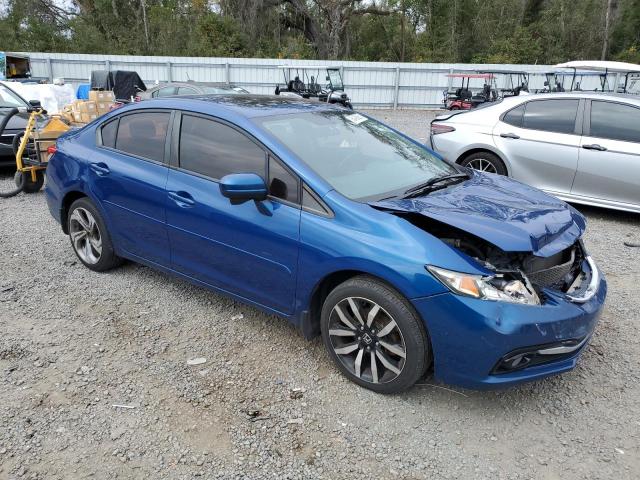 19XFB2F94FE002906 - 2015 HONDA CIVIC EXL ლურჯი ფოტო 4