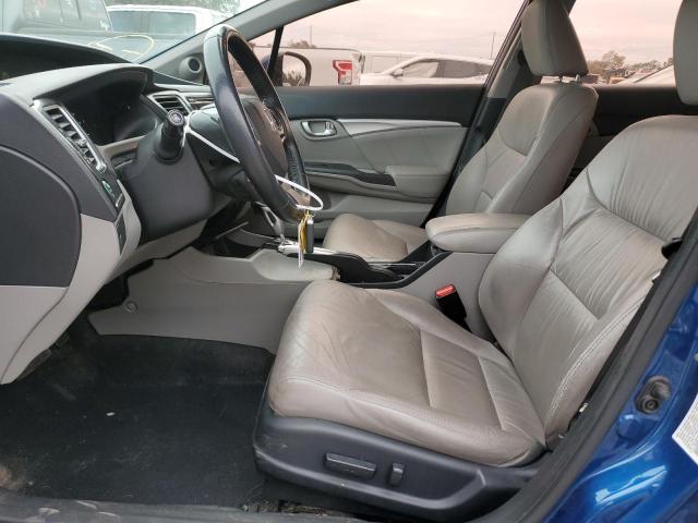 19XFB2F94FE002906 - 2015 HONDA CIVIC EXL ლურჯი ფოტო 7