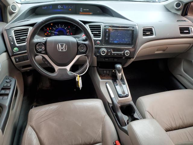 19XFB2F94FE002906 - 2015 HONDA CIVIC EXL ლურჯი ფოტო 8
