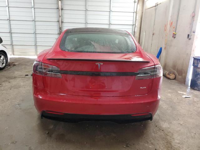 5YJSA1E63MF441220 - 2021 TESLA MODEL S RED photo 6
