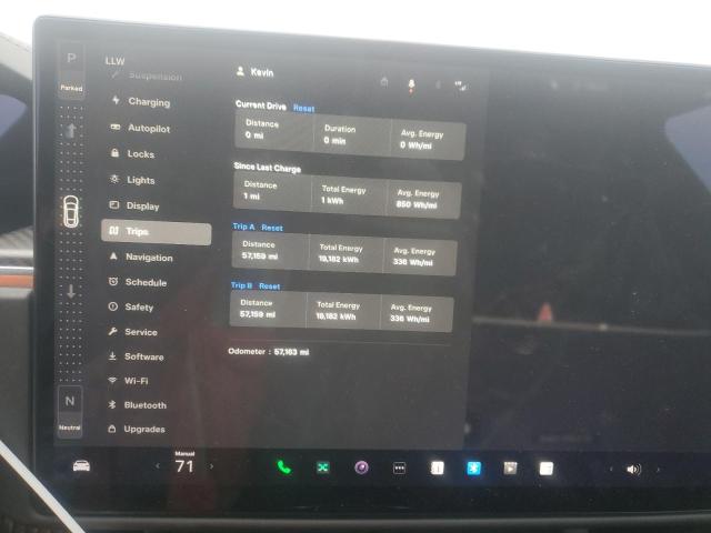 5YJSA1E63MF441220 - 2021 TESLA MODEL S RED photo 9