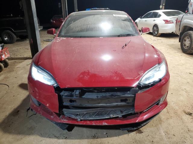 5YJSA1E29GF164073 - 2016 TESLA MODEL S RED photo 5