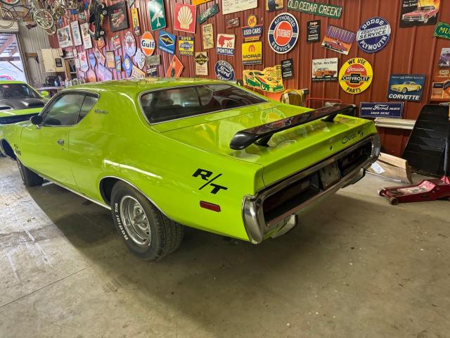 WH23G2G195130 - 1972 DODGE CHARGER GREEN photo 3