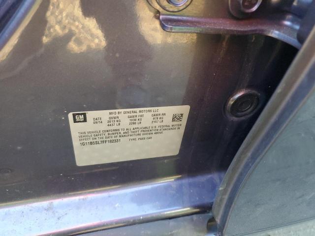 1G11B5SL7FF182331 - 2015 CHEVROLET MALIBU LS GRAY photo 12