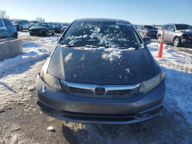 2HGFB2F91CH500210 - 2012 HONDA CIVIC EXL ნაცრისფერი ფოტო 5