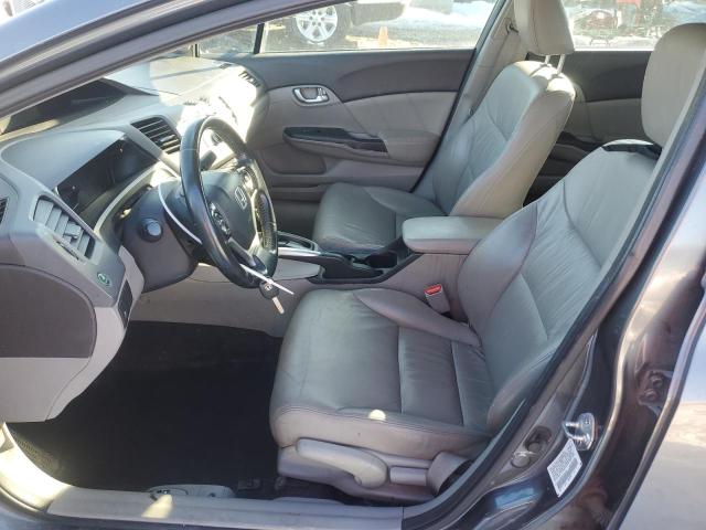 2HGFB2F91CH500210 - 2012 HONDA CIVIC EXL ნაცრისფერი ფოტო 7