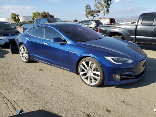 5YJSA1E24GF174901 - 2016 TESLA MODEL S BLUE photo 4