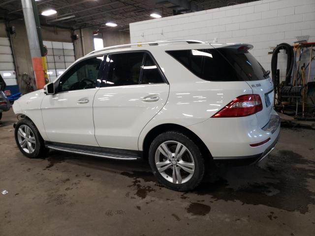 4JGDA5HB0DA157623 - 2013 MERCEDES-BENZ ML 350 4MATIC WHITE photo 2