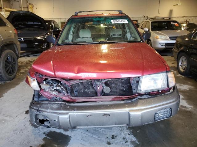 JF1SF6559WH769160 - 1998 SUBARU FORESTER S RED photo 5