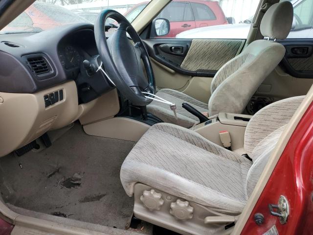 JF1SF6559WH769160 - 1998 SUBARU FORESTER S RED photo 7