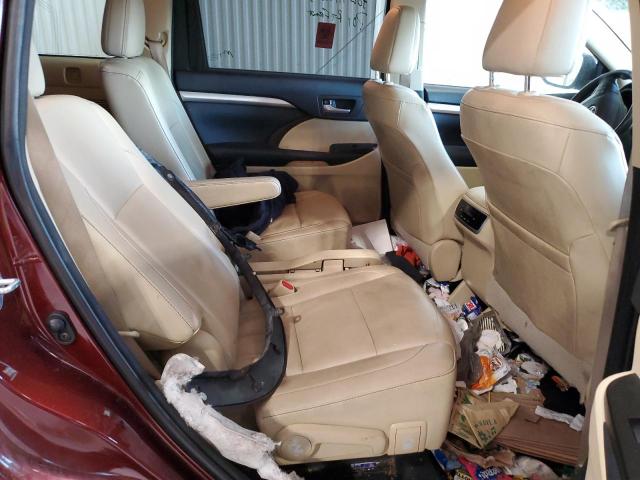 5TDJKRFH6FS194216 - 2015 TOYOTA HIGHLANDER XLE BURGUNDY photo 11