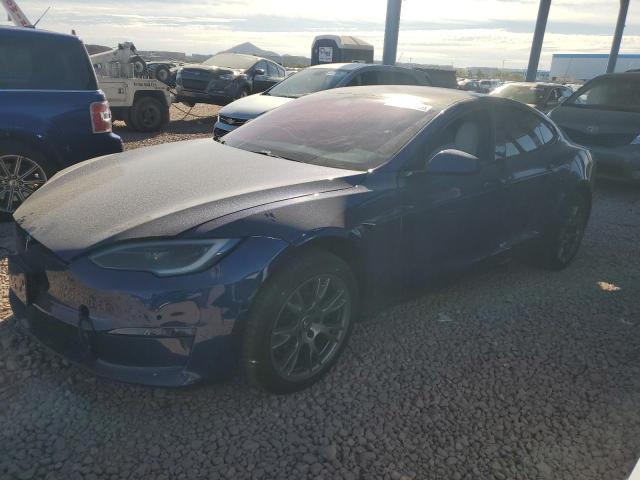 5YJSA1E57PF498760 - 2023 TESLA MODEL S BLUE photo 1