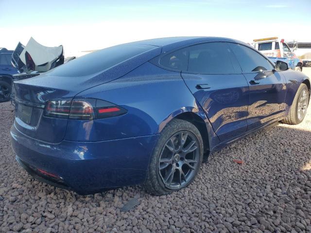 5YJSA1E57PF498760 - 2023 TESLA MODEL S BLUE photo 3
