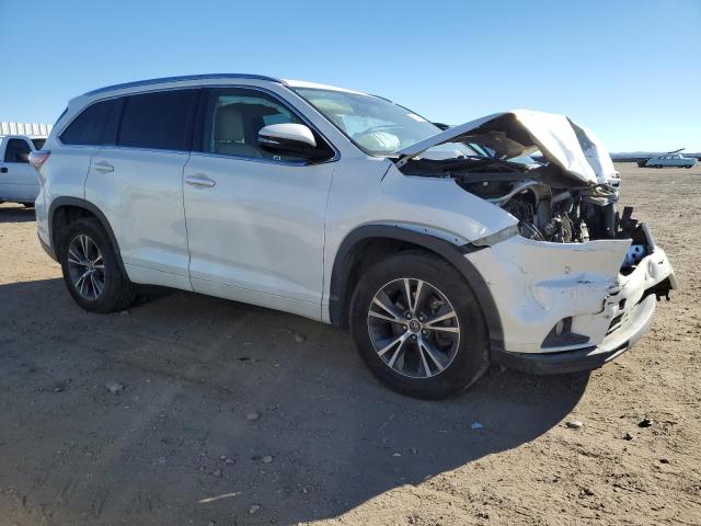 5TDKKRFH8GS147727 - 2016 TOYOTA HIGHLANDER XLE WHITE photo 4