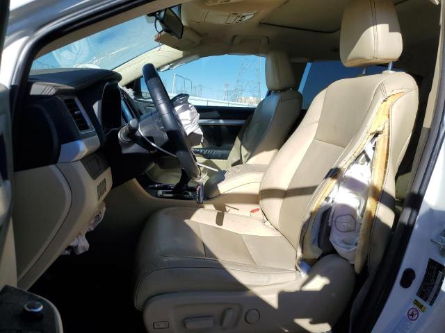 5TDKKRFH8GS147727 - 2016 TOYOTA HIGHLANDER XLE WHITE photo 7