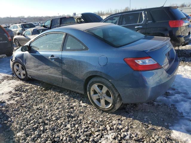 2HGFG12998H578582 - 2008 HONDA CIVIC EXL BLUE photo 2