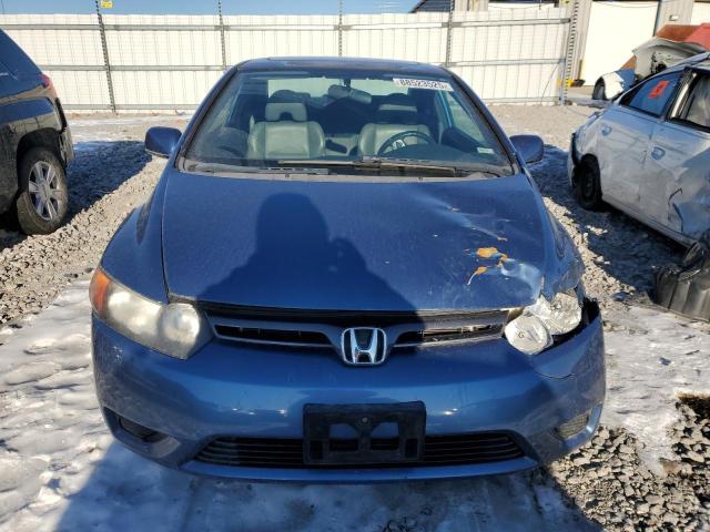 2HGFG12998H578582 - 2008 HONDA CIVIC EXL BLUE photo 5