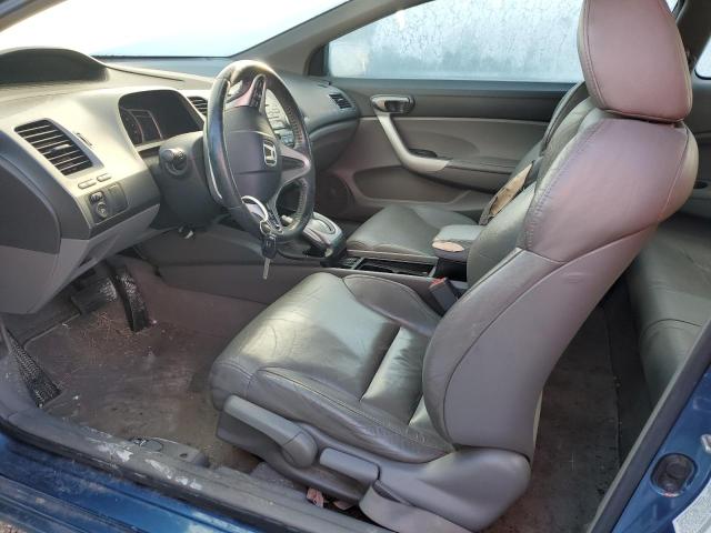 2HGFG12998H578582 - 2008 HONDA CIVIC EXL BLUE photo 7